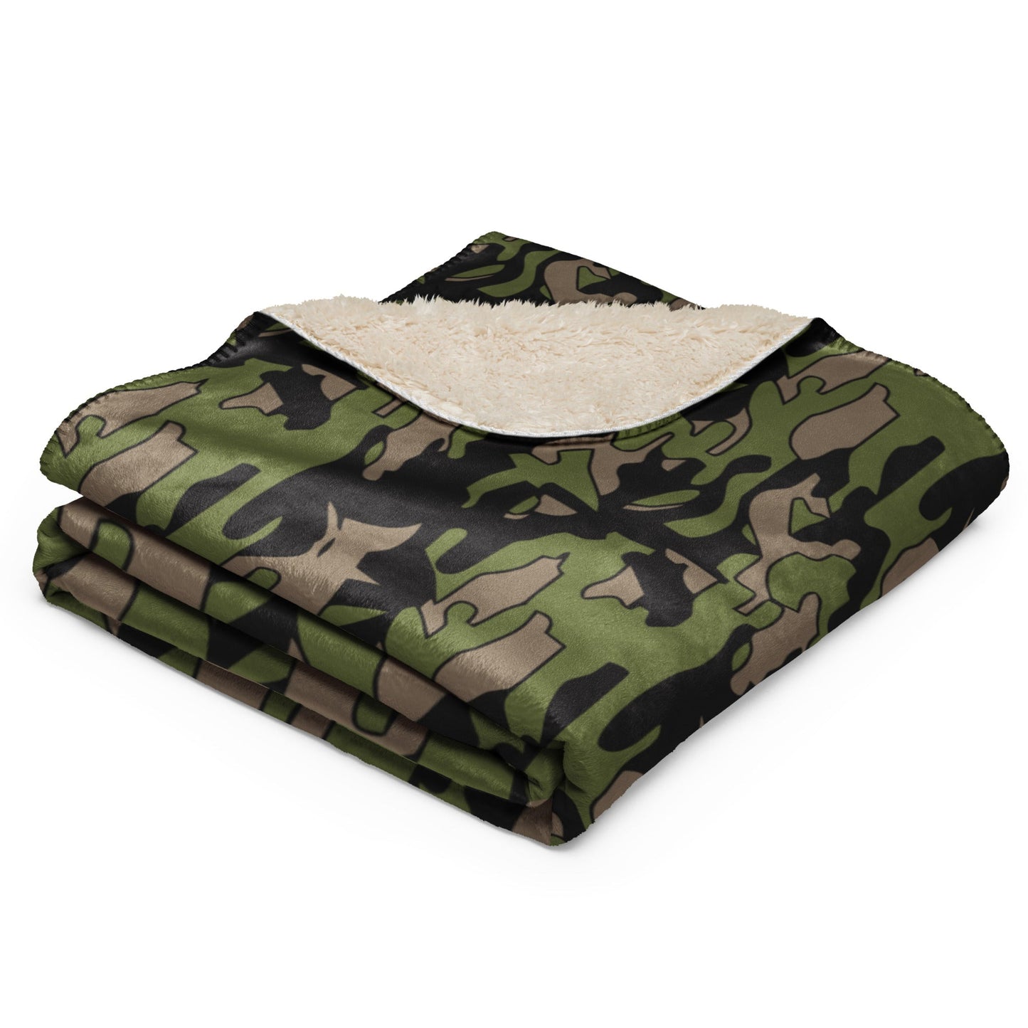 Malaysian BOMBA Subdued CAMO Sherpa blanket - Blankets