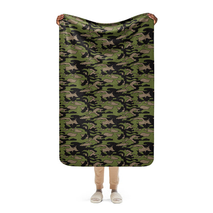 Malaysian BOMBA Subdued CAMO Sherpa blanket - 37″×57″ - Blankets