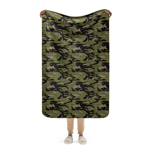 Firefighter Subdued Rescue CAMO Sherpa Blanket - 37″×57″