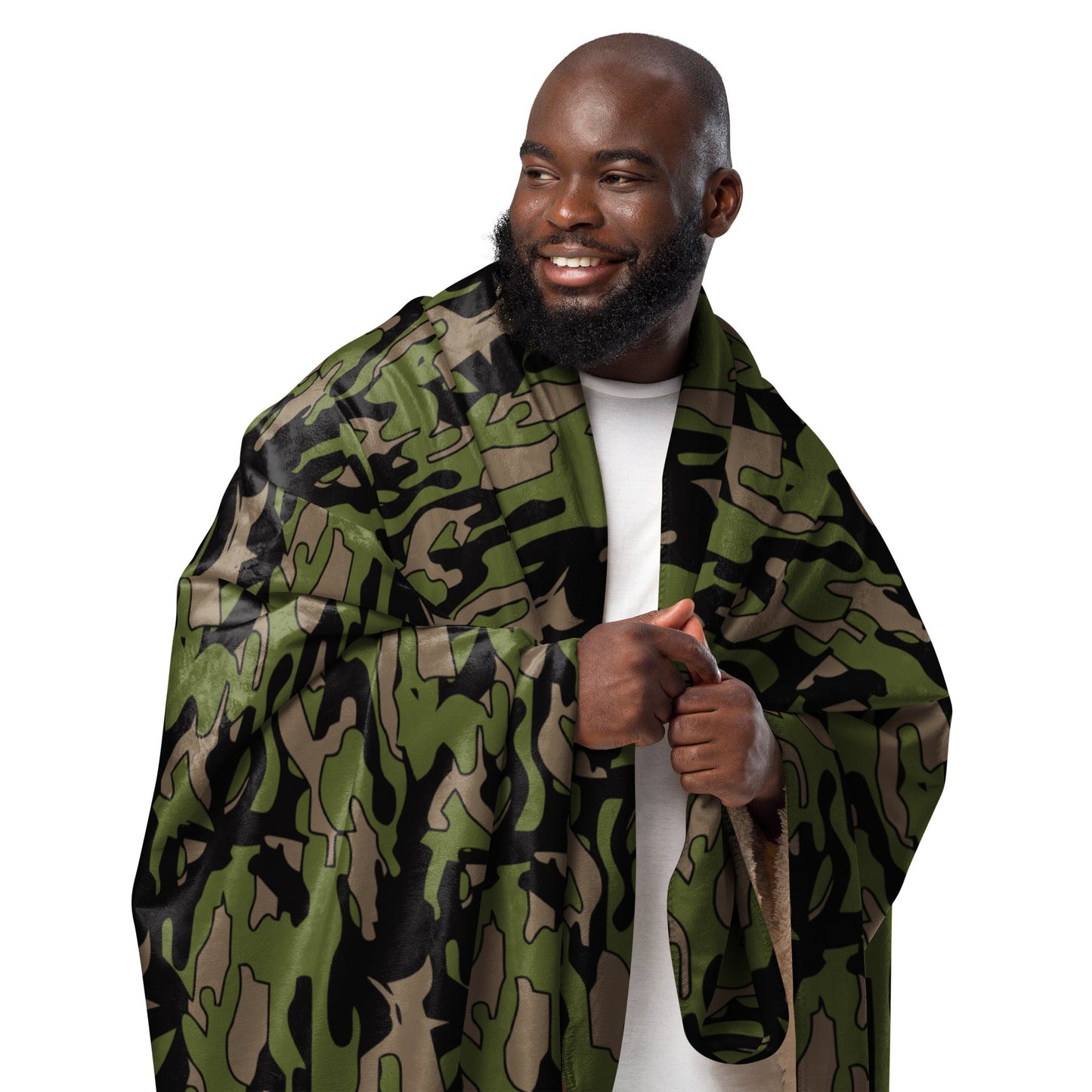 Malaysian BOMBA Subdued CAMO Sherpa blanket - Blankets