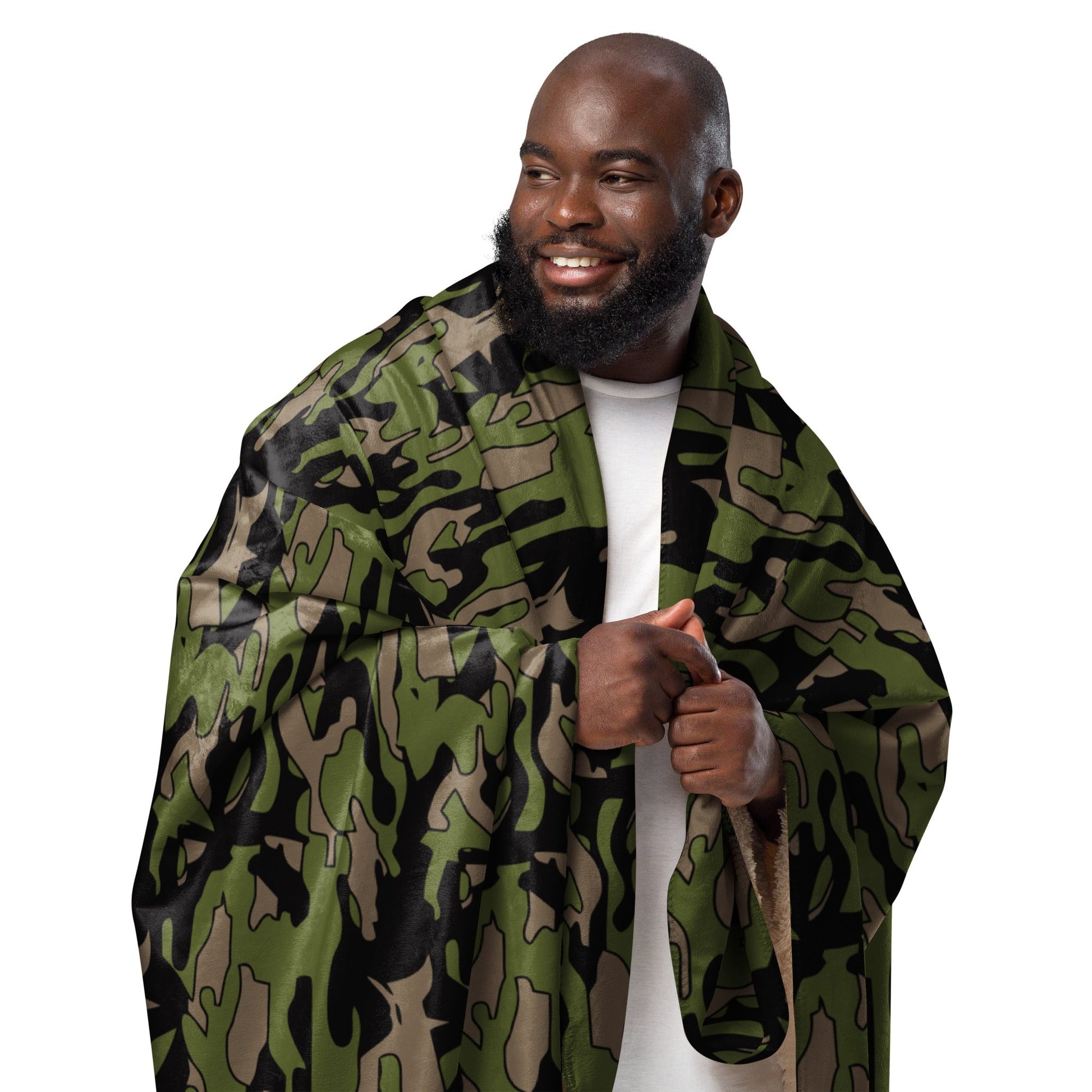 Malaysian BOMBA Subdued CAMO Sherpa blanket - Blankets