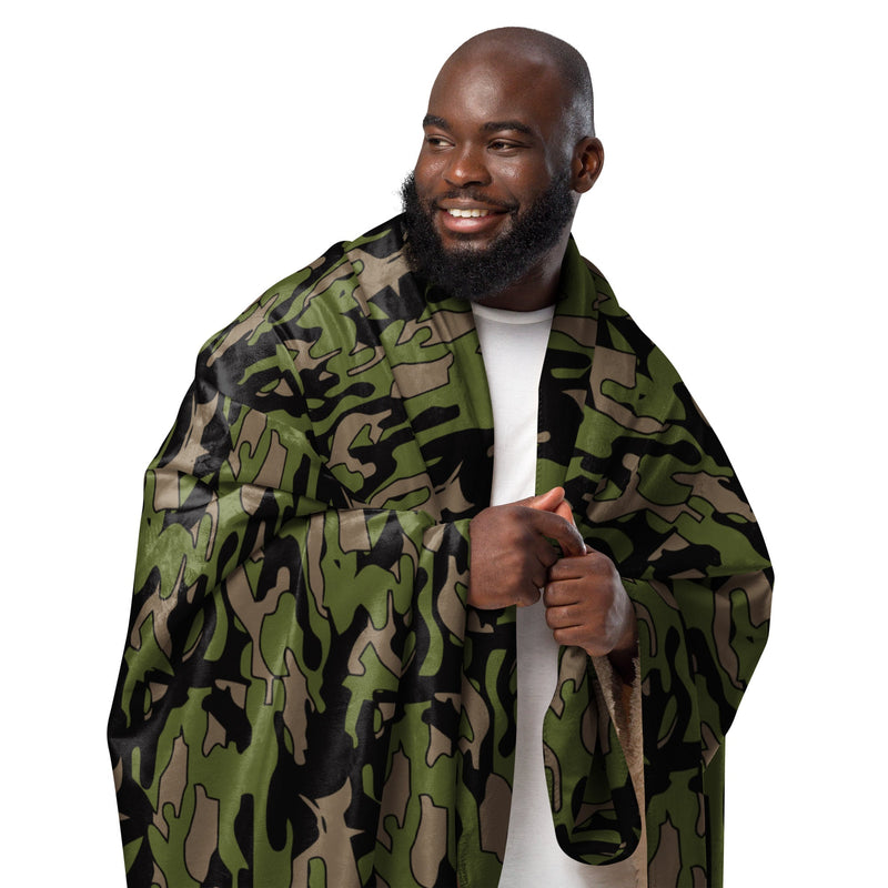 Firefighter Subdued Rescue CAMO Sherpa Blanket