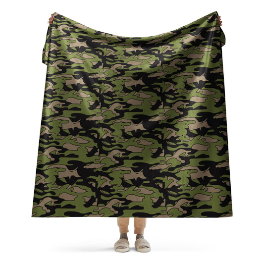 Malaysian BOMBA Subdued CAMO Sherpa blanket - 60″×80″ - Blankets