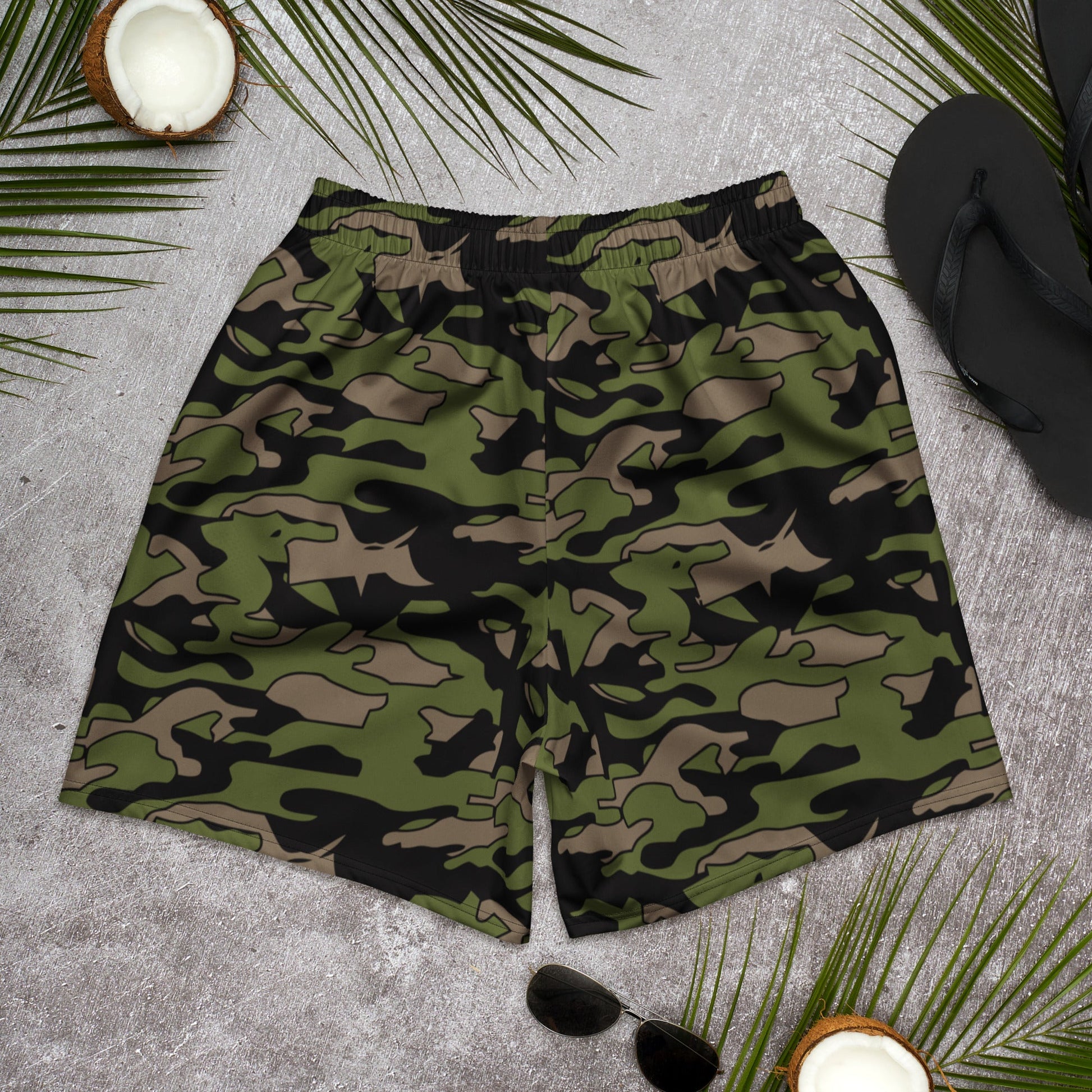 Malaysian BOMBA Subdued CAMO Unisex Athletic Long Shorts