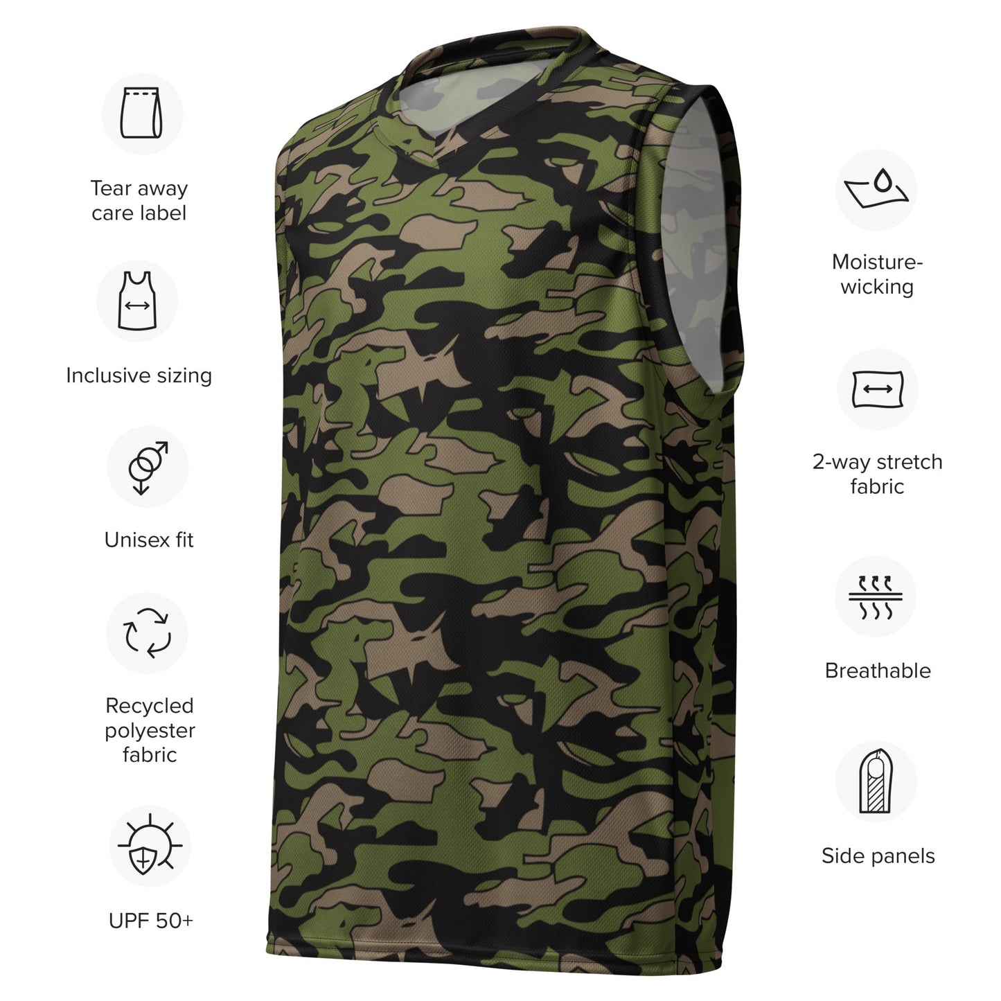 Malaysian BOMBA Subdued CAMO unisex basketball jersey - Basketball Jerseys