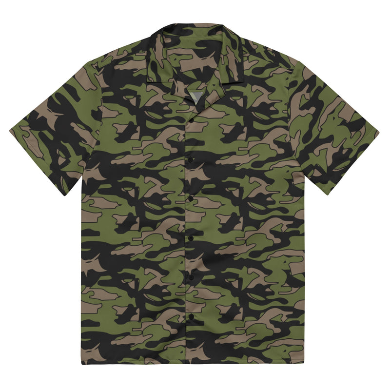 Firefighter Subdued Rescue CAMO Unisex Short-Sleeve Button Shirt - 2XS - Button-Up