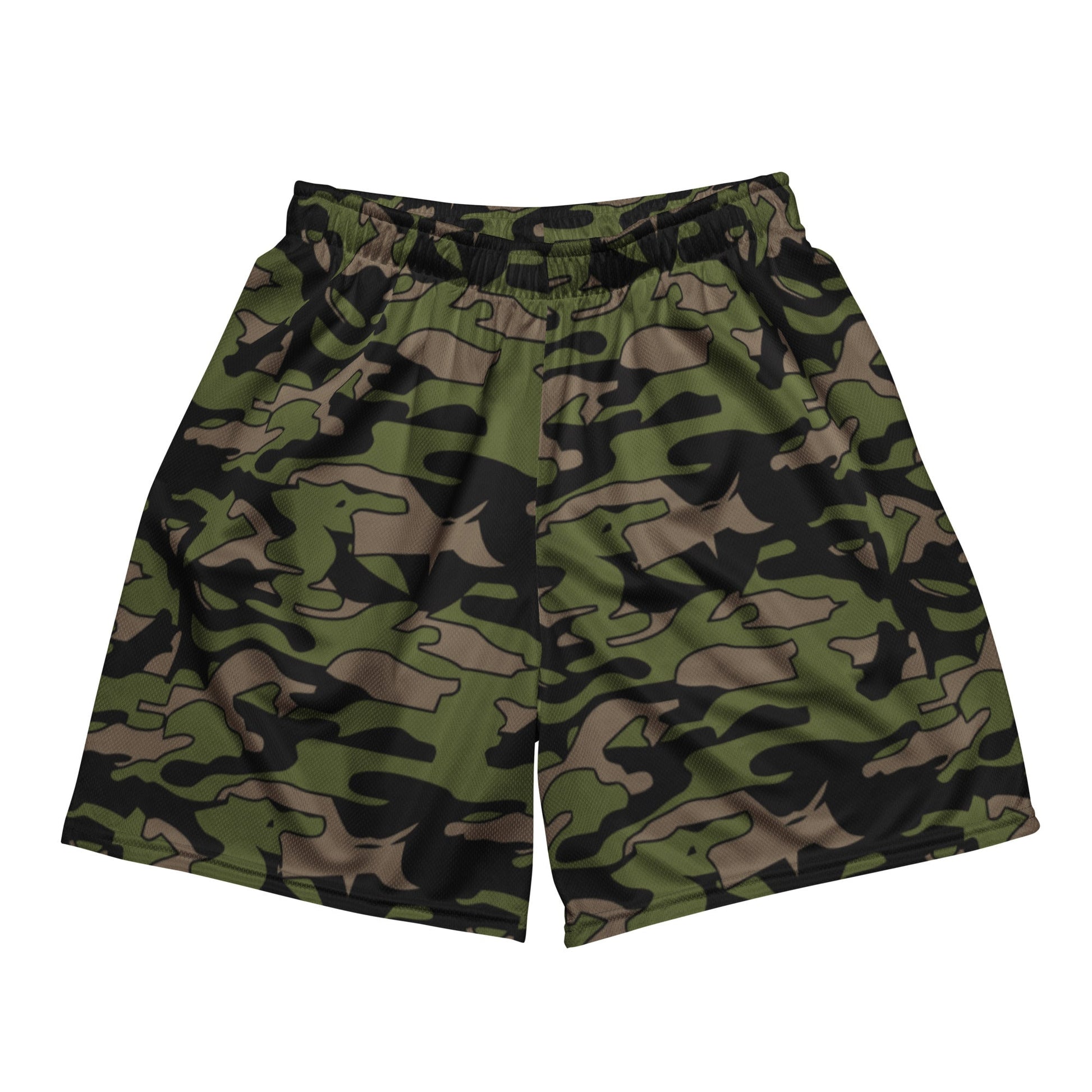 Malaysian BOMBA Subdued CAMO Unisex mesh shorts - 2XS - Mesh Shorts