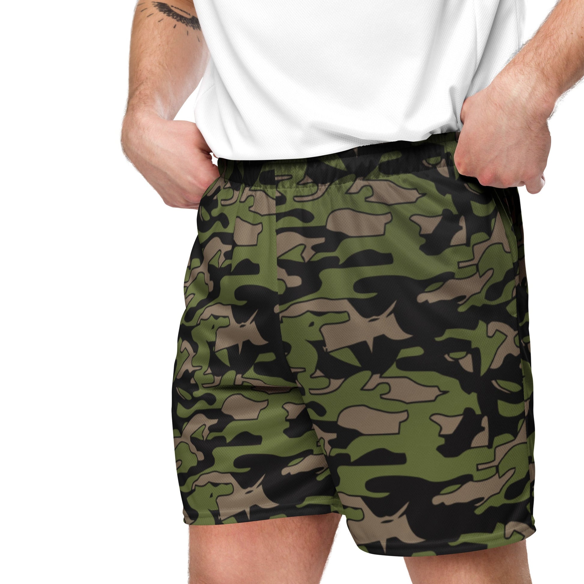 Malaysian BOMBA Subdued CAMO Unisex mesh shorts - Mesh Shorts