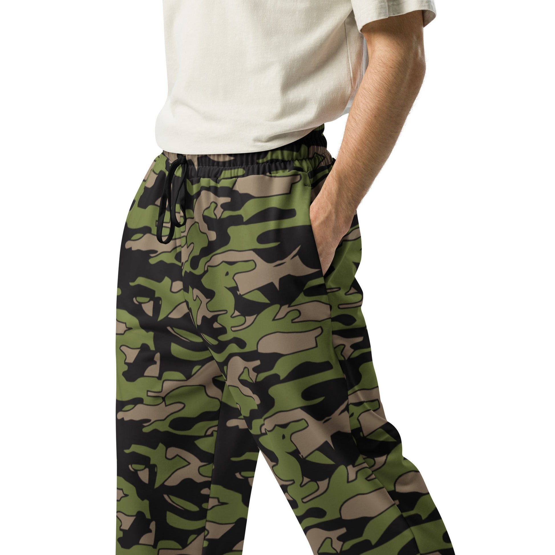 Malaysian BOMBA Subdued CAMO Wide-leg joggers - Joggers