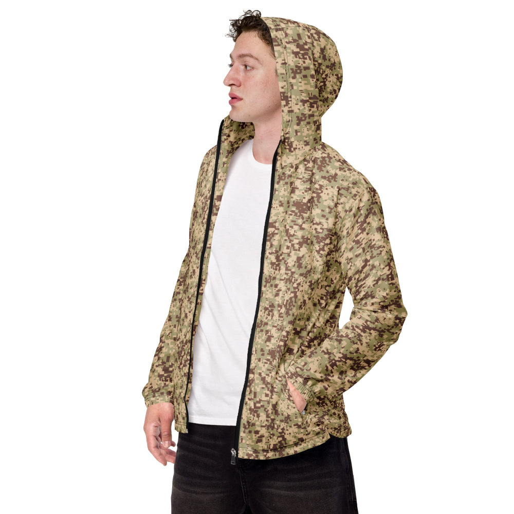 Malaysian Desert Digital CAMO Men’s windbreaker - XS - Mens Windbreaker