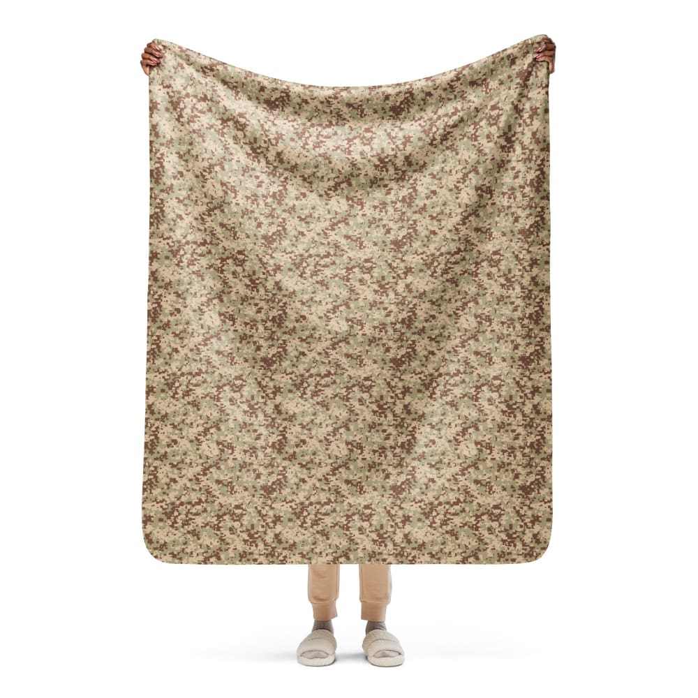 Malaysian Desert Digital CAMO Sherpa blanket - 50″×60″