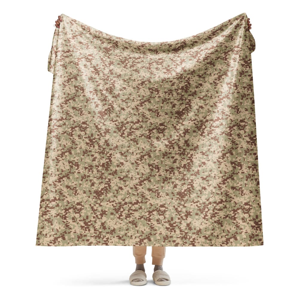 Malaysian Desert Digital CAMO Sherpa blanket - 60″×80″