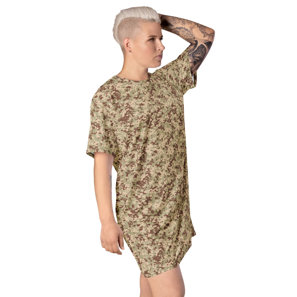 Malaysian Desert Digital CAMO T-shirt dress - Womens T-Shirt Dress