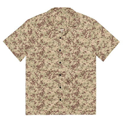 Malaysian Desert Digital CAMO Unisex button shirt - 2XS - Button Shirt