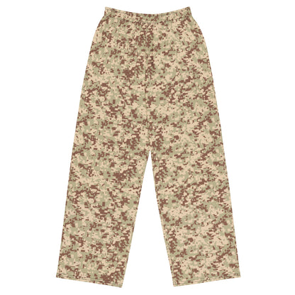 Malaysian Desert Digital CAMO unisex wide-leg pants - 2XS - Unisex Wide-Leg Pants