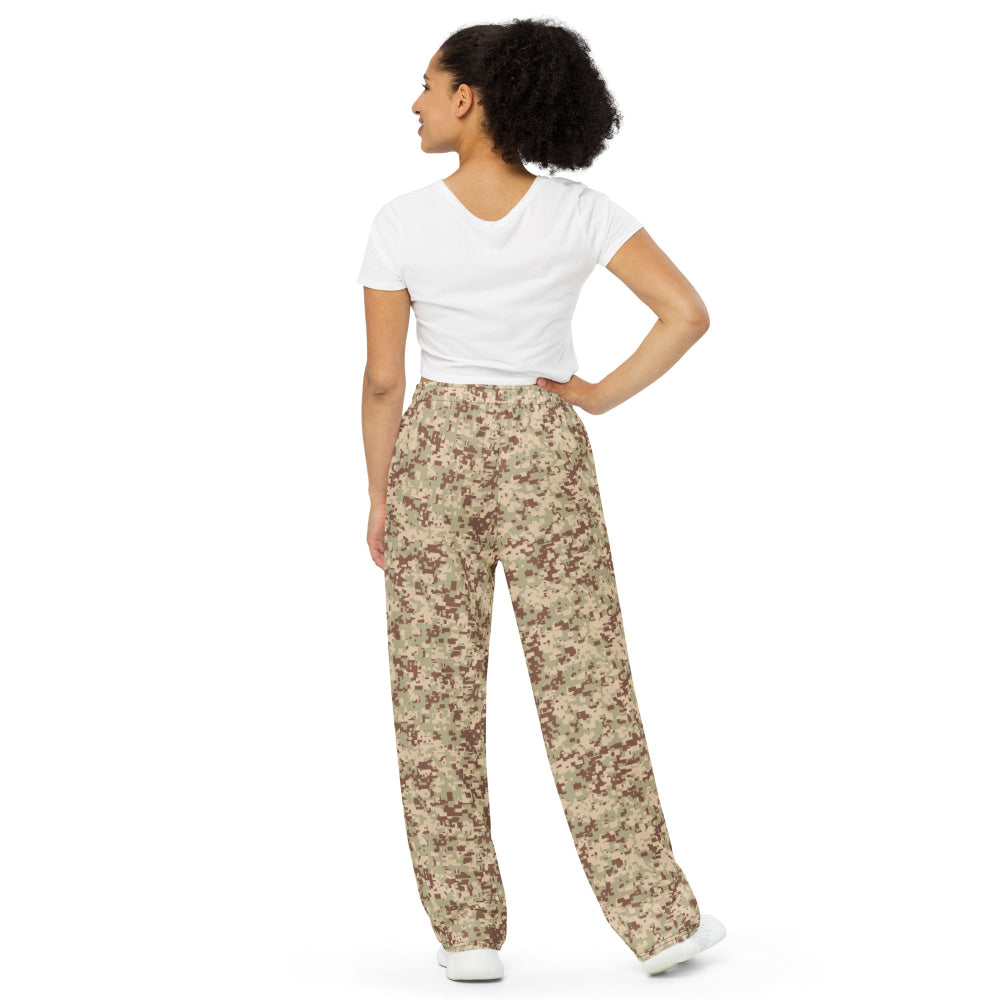 Malaysian Desert Digital CAMO unisex wide-leg pants - Unisex Wide-Leg Pants