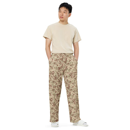 Malaysian Desert Digital CAMO unisex wide-leg pants - Unisex Wide-Leg Pants