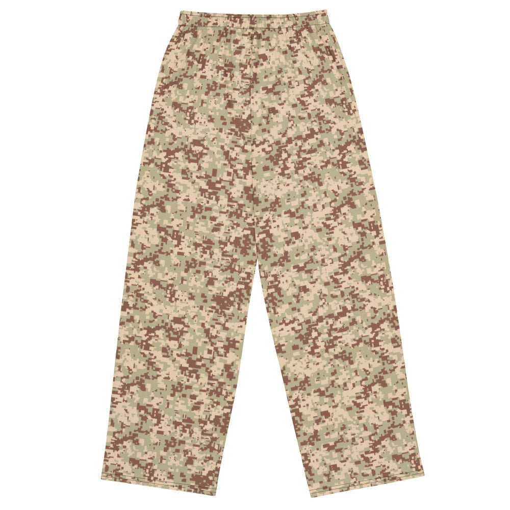 Malaysian Desert Digital CAMO unisex wide-leg pants - Unisex Wide-Leg Pants