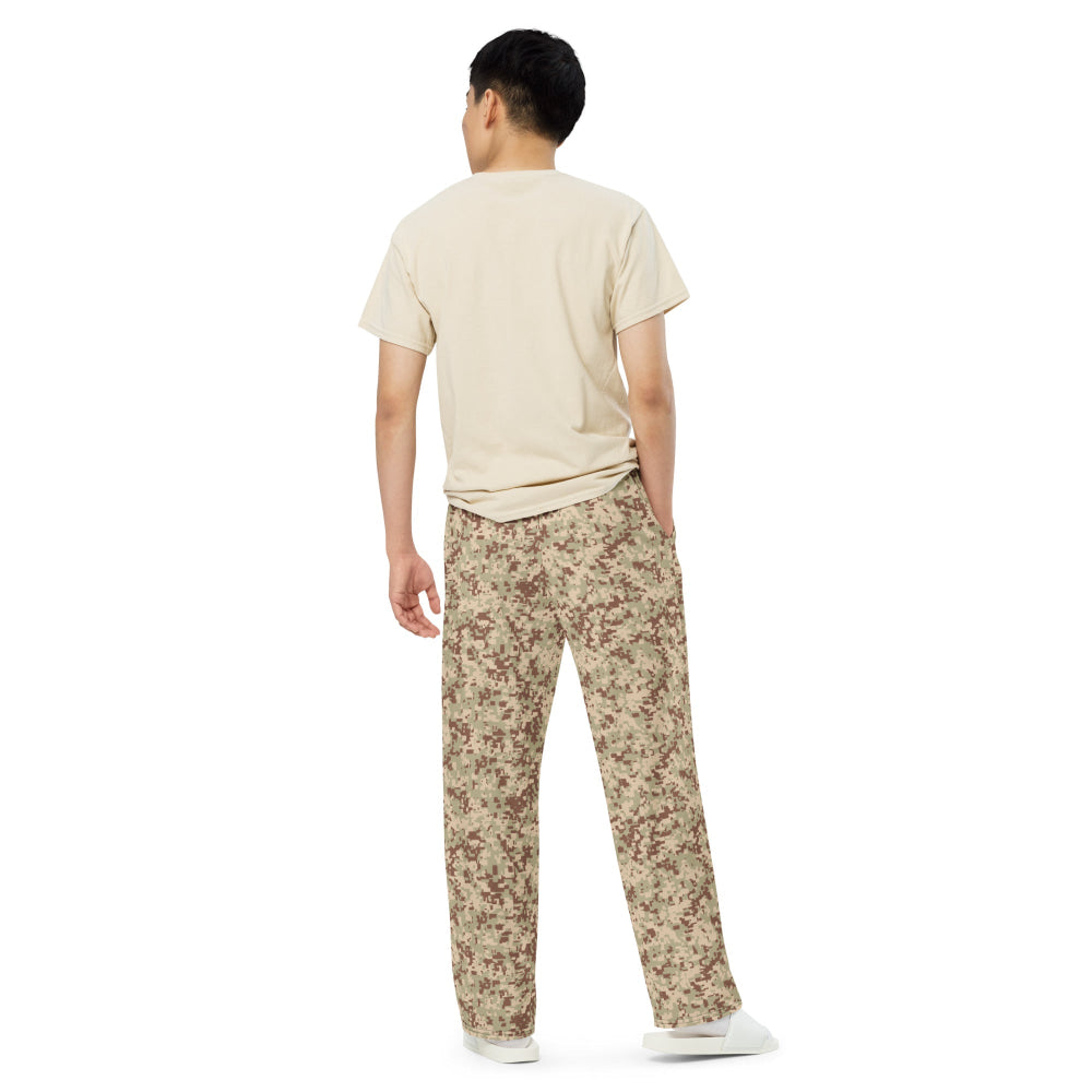 Malaysian Desert Digital CAMO unisex wide-leg pants - Unisex Wide-Leg Pants