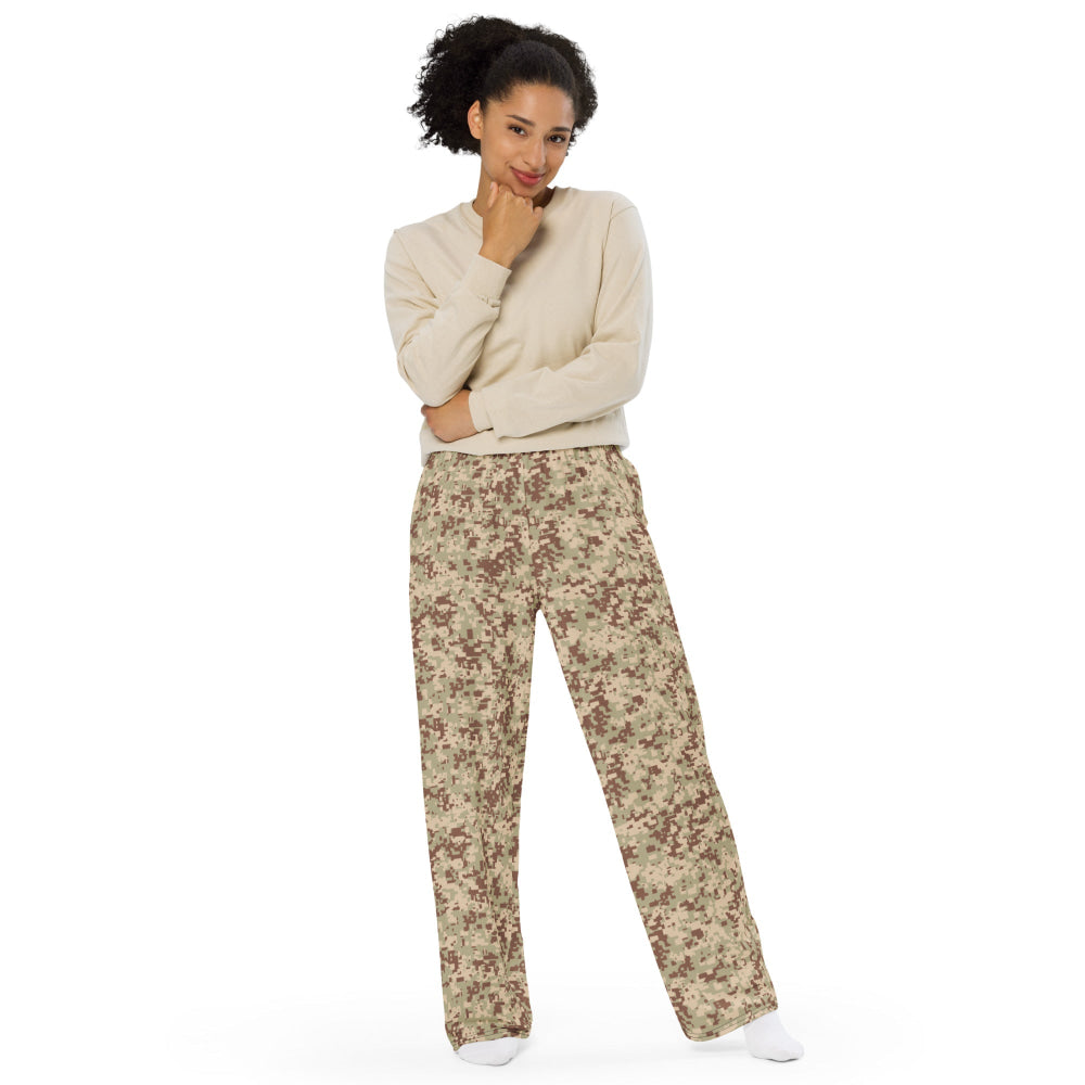 Malaysian Desert Digital CAMO unisex wide-leg pants - Unisex Wide-Leg Pants