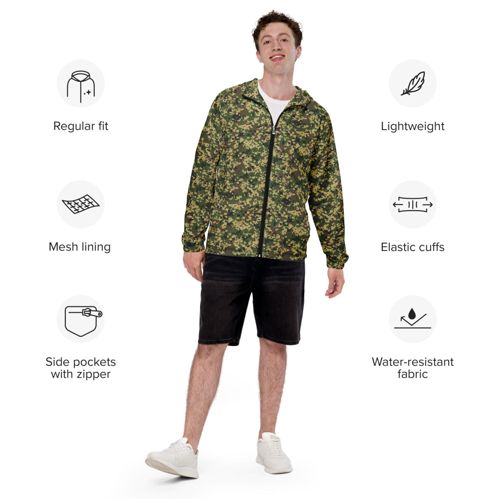 Malaysian Komando Digital CAMO Men’s windbreaker - Mens Windbreaker