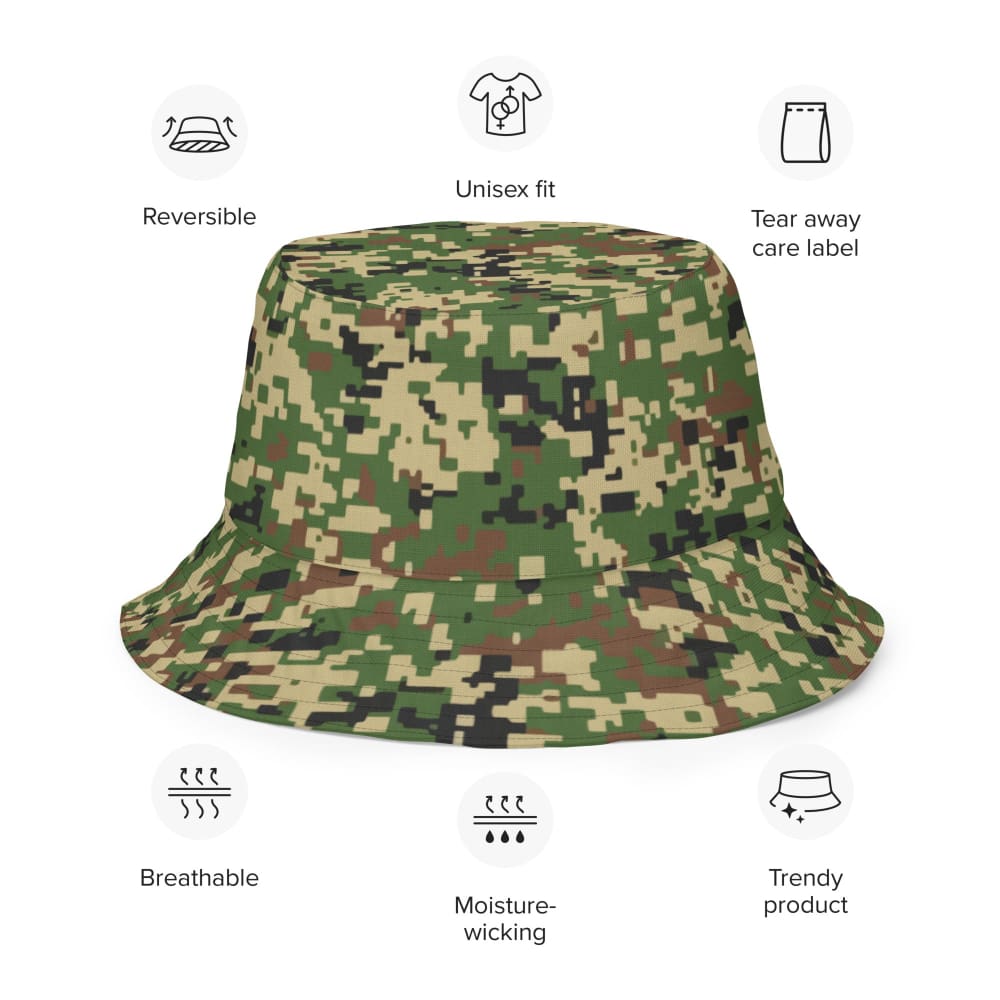 Malaysian Komando Digital CAMO Reversible bucket hat