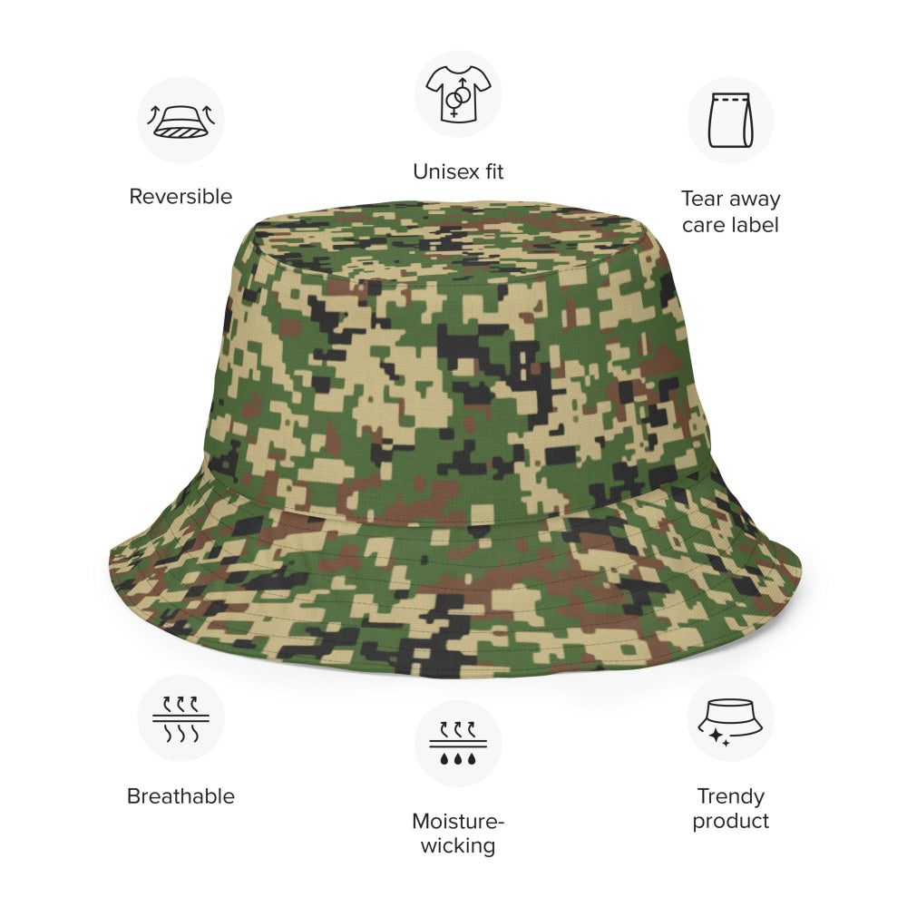 Malaysian Komando Digital CAMO Reversible bucket hat - Bucket Hat