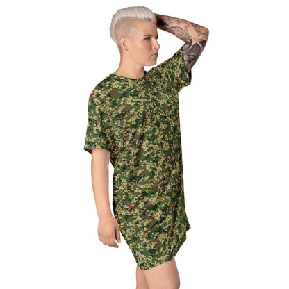 Malaysian Komando Digital CAMO T-shirt dress - Womens T-Shirt Dress