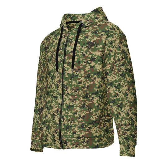 Malaysian Komando Digital CAMO Unisex zip hoodie - 2XS