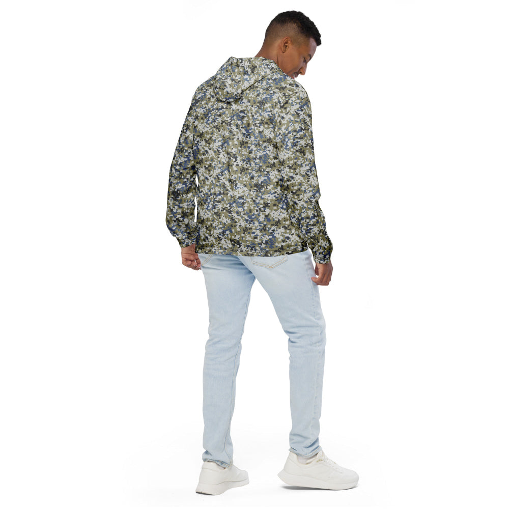 Malaysian Navy TLDM Digital CAMO Men’s windbreaker - Mens Windbreaker