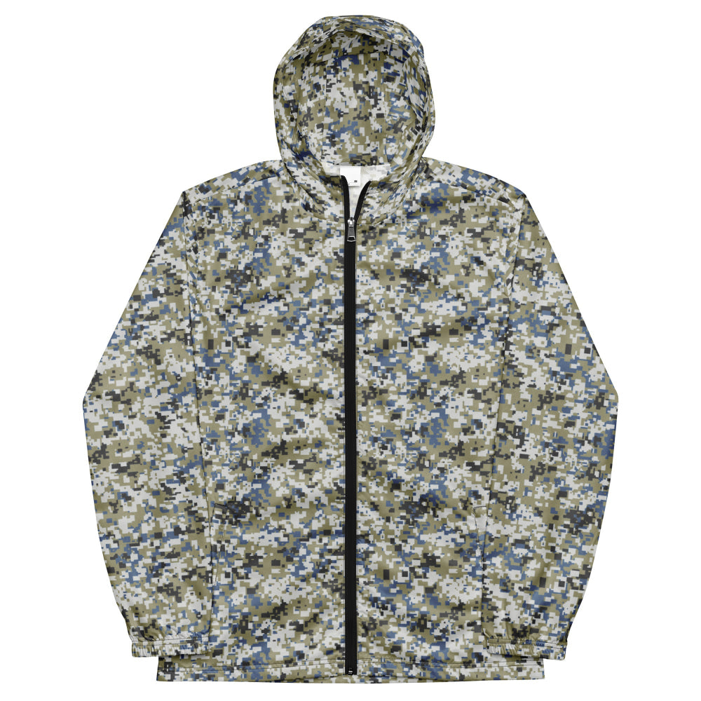 Malaysian Navy TLDM Digital CAMO Men’s windbreaker - Mens Windbreaker