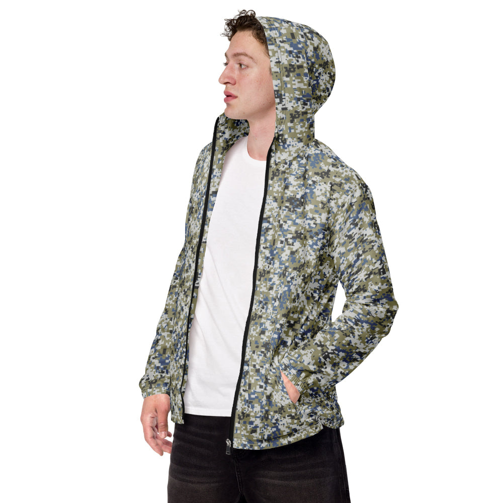 Malaysian Navy TLDM Digital CAMO Men’s windbreaker - XS - Mens Windbreaker