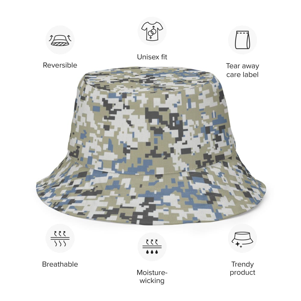 Malaysian Navy TLDM Digital CAMO Reversible bucket hat