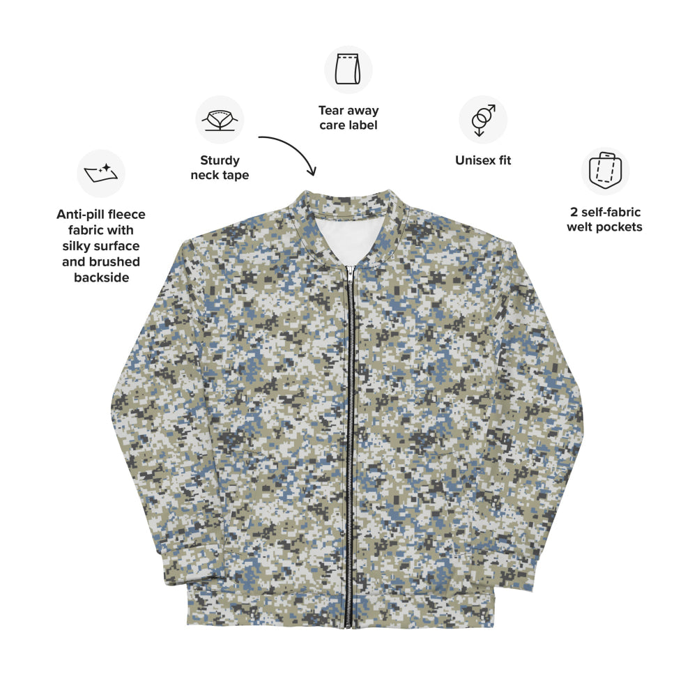 Malaysian Navy TLDM Digital CAMO Unisex Bomber Jacket