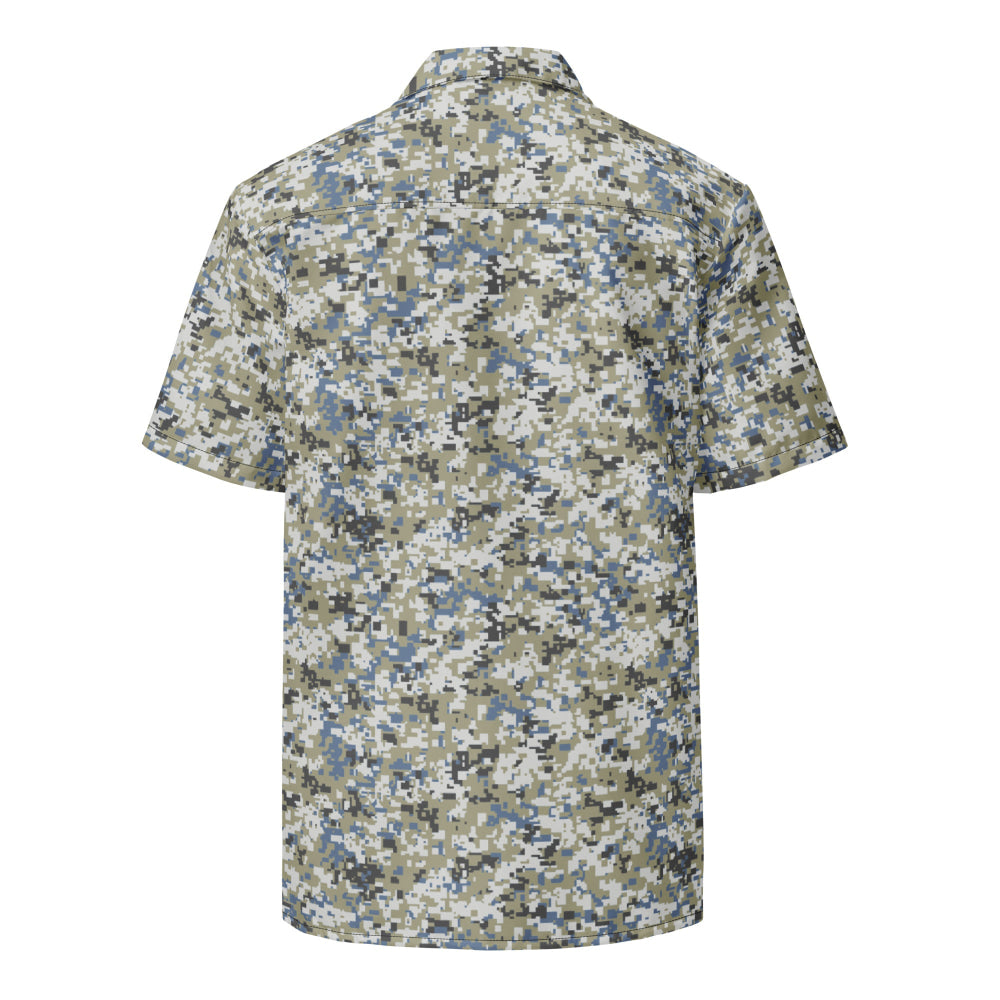 Malaysian Navy TLDM Digital CAMO Unisex button shirt - Button Shirt