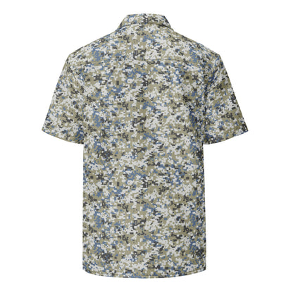 Malaysian Navy TLDM Digital CAMO Unisex button shirt - Button Shirt