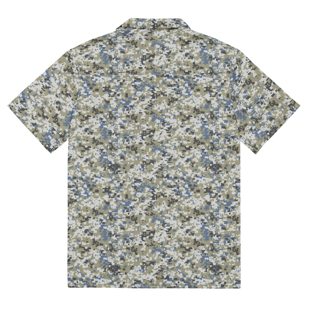 Malaysian Navy TLDM Digital CAMO Unisex button shirt - Button Shirt