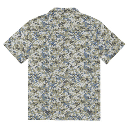 Malaysian Navy TLDM Digital CAMO Unisex button shirt - Button Shirt