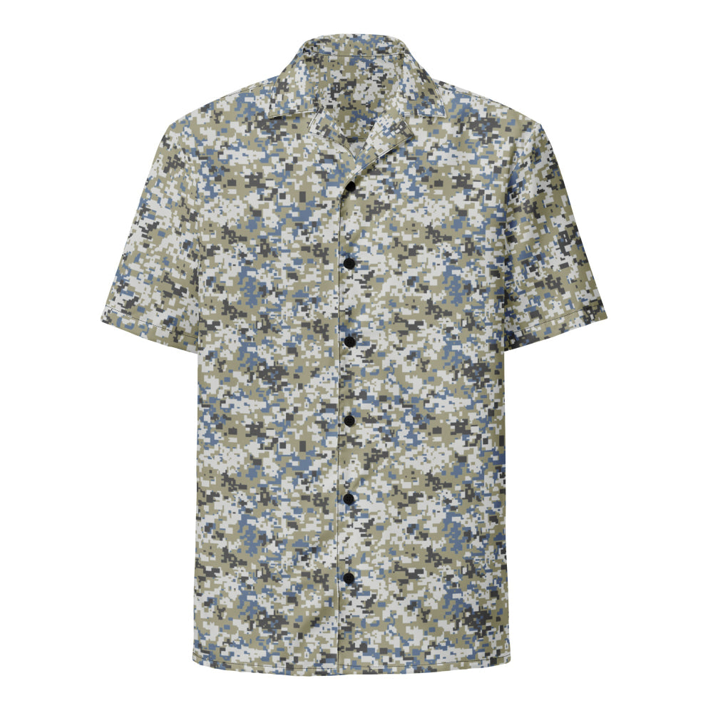 Malaysian Navy TLDM Digital CAMO Unisex button shirt - Button Shirt