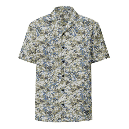 Malaysian Navy TLDM Digital CAMO Unisex button shirt - Button Shirt