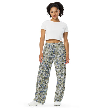 Malaysian Navy TLDM Digital CAMO unisex wide-leg pants - Unisex Wide-Leg Pants