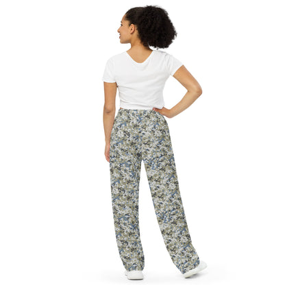 Malaysian Navy TLDM Digital CAMO unisex wide-leg pants - Unisex Wide-Leg Pants