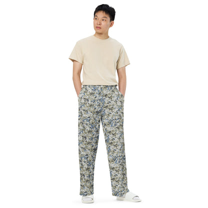 Malaysian Navy TLDM Digital CAMO unisex wide-leg pants - Unisex Wide-Leg Pants