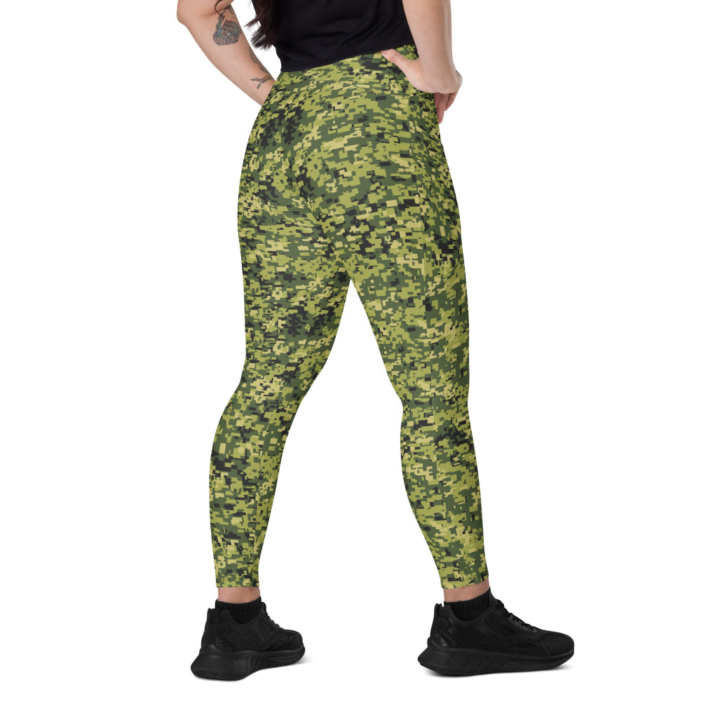 Malaysian RELA Corps Digital CAMO Leggings with pockets - 2XS - Womens With Pockets