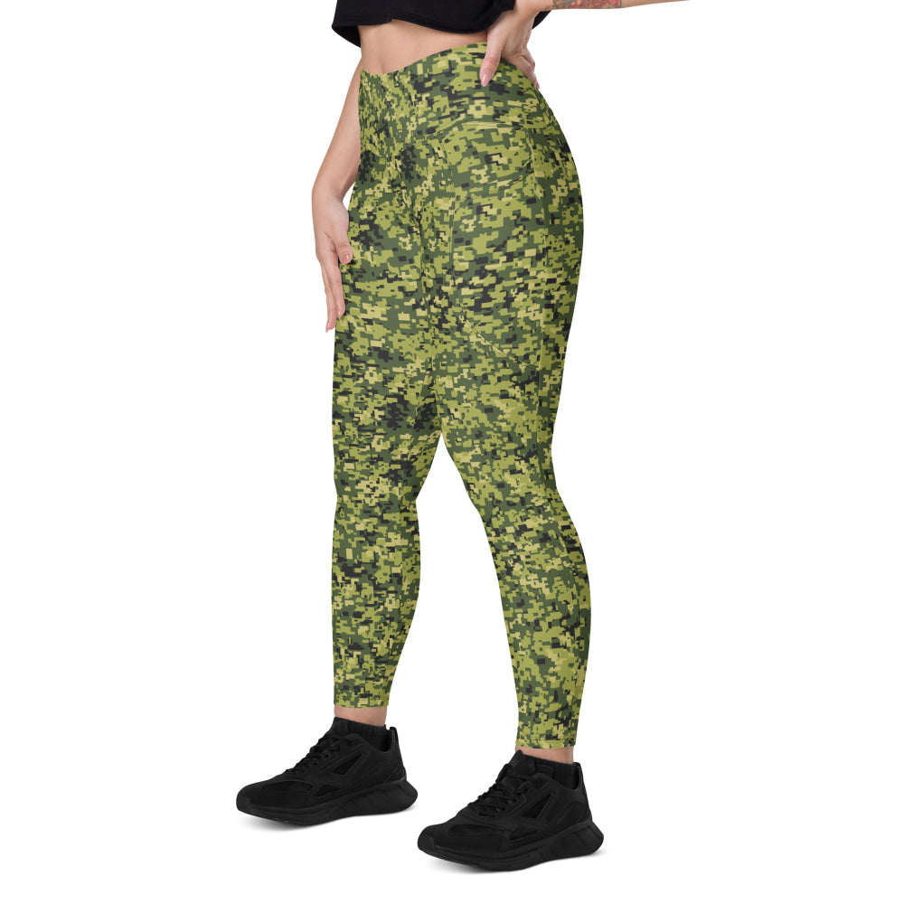 Malaysian RELA Corps Digital CAMO Leggings with pockets - Womens With Pockets