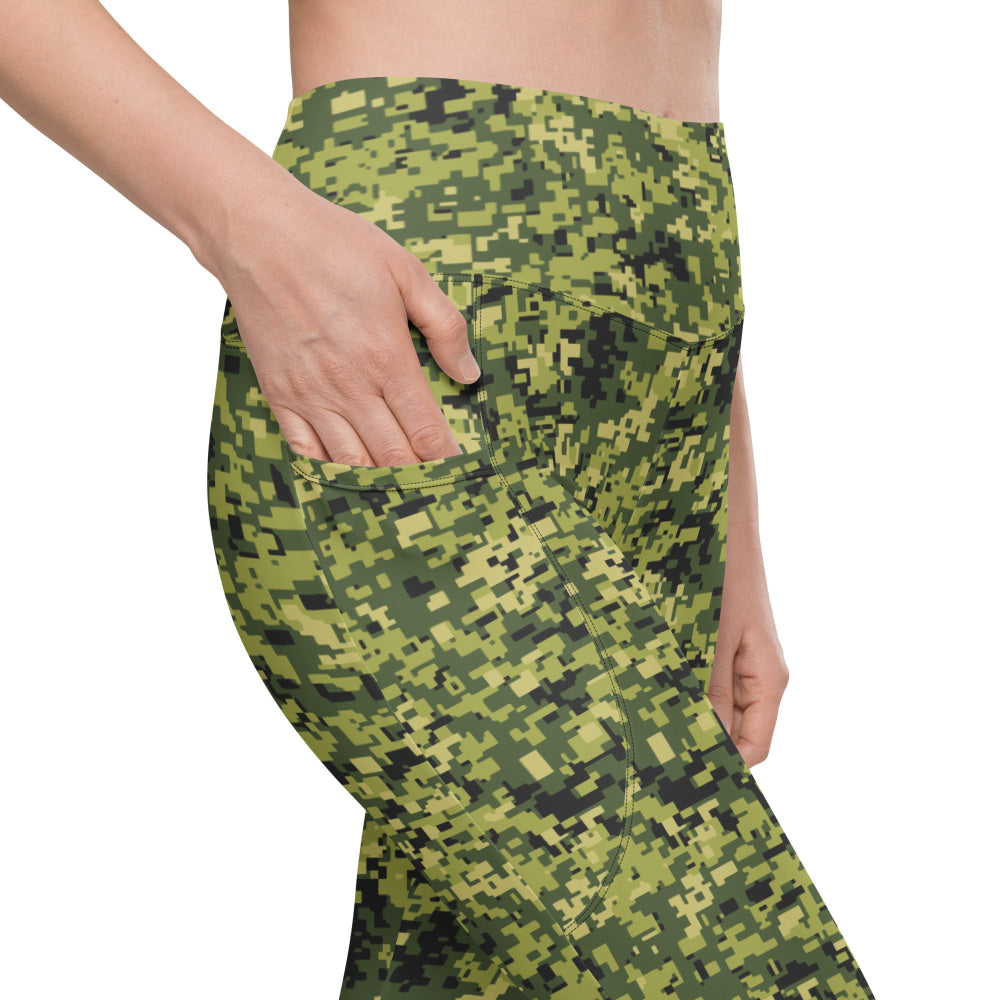 Malaysian RELA Corps Digital CAMO Leggings with pockets - Womens With Pockets