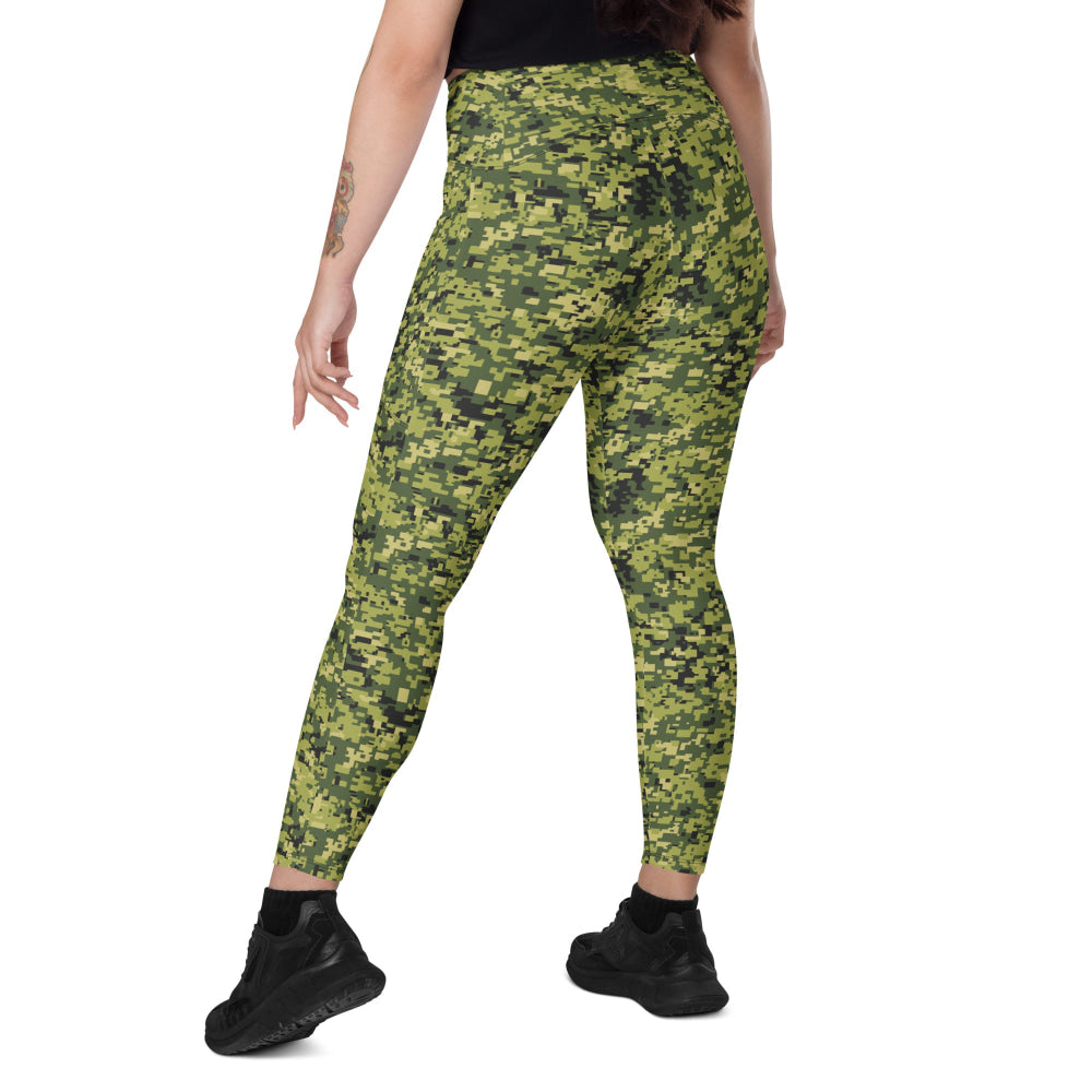 Malaysian RELA Corps Digital CAMO Leggings with pockets - Womens With Pockets