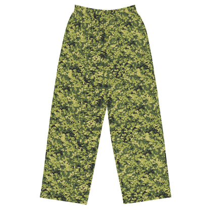 Malaysian RELA Corps Digital CAMO unisex wide-leg pants - 2XS - Unisex Wide-Leg Pants