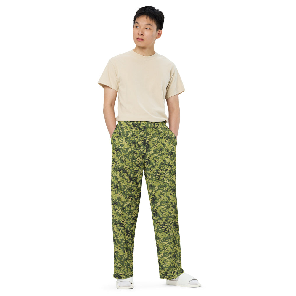 Malaysian RELA Corps Digital CAMO unisex wide-leg pants - Unisex Wide-Leg Pants