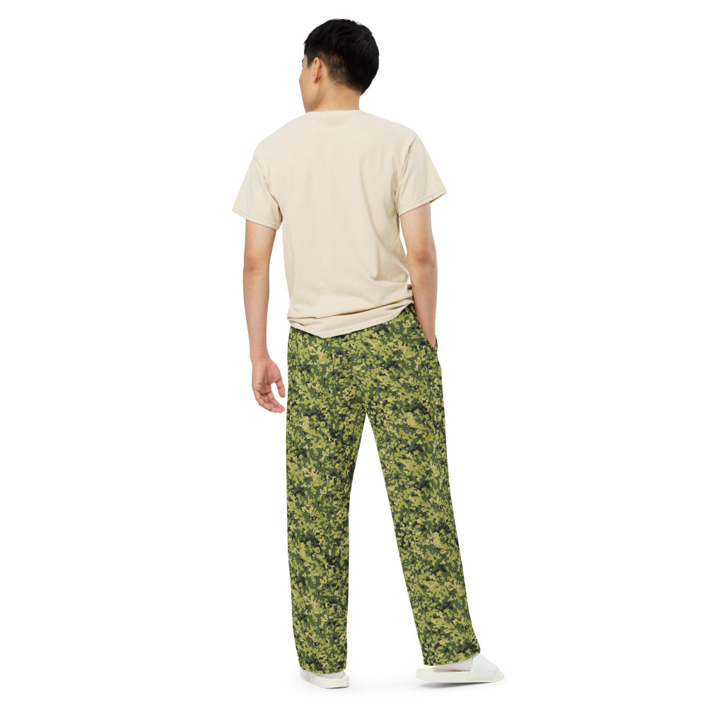 Malaysian RELA Corps Digital CAMO unisex wide-leg pants - Unisex Wide-Leg Pants